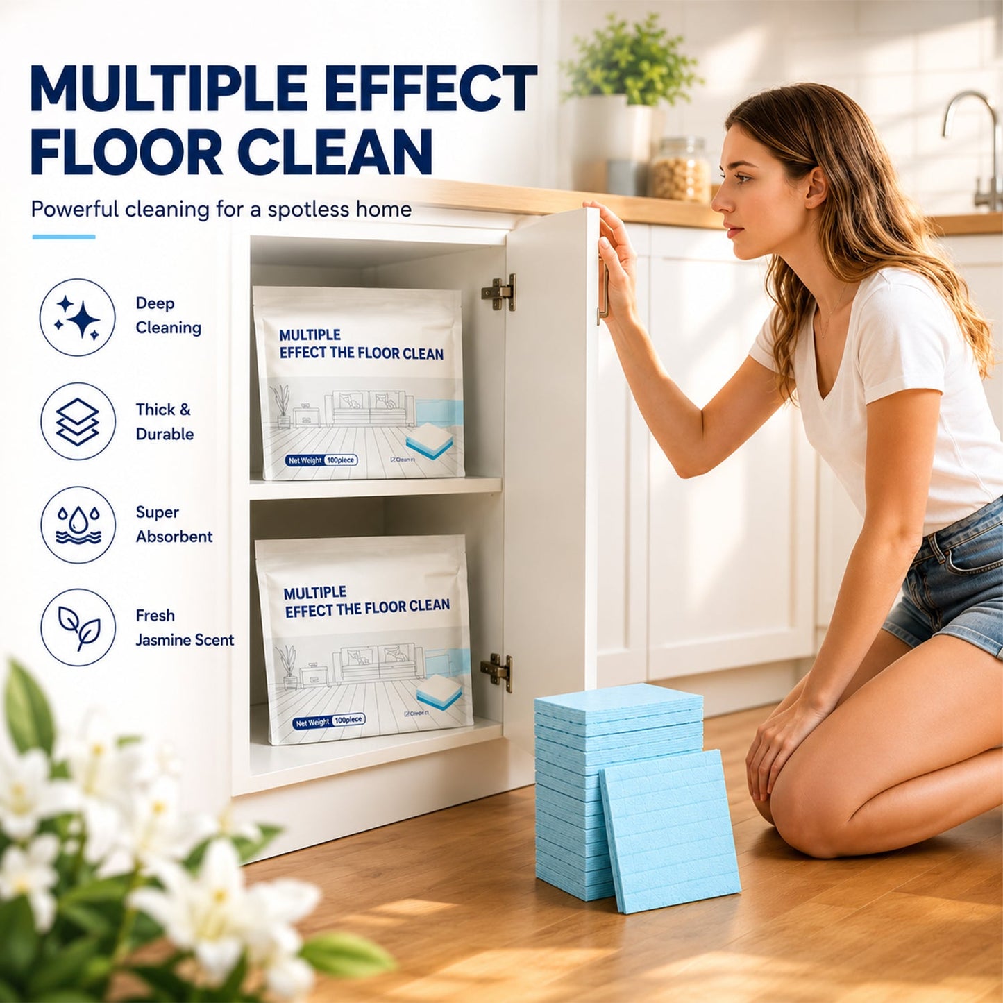 🔥HOT SALE 49% OFF 🔥 100 Piece Floor Cleaning Tablets Multi-Surface Cleaner