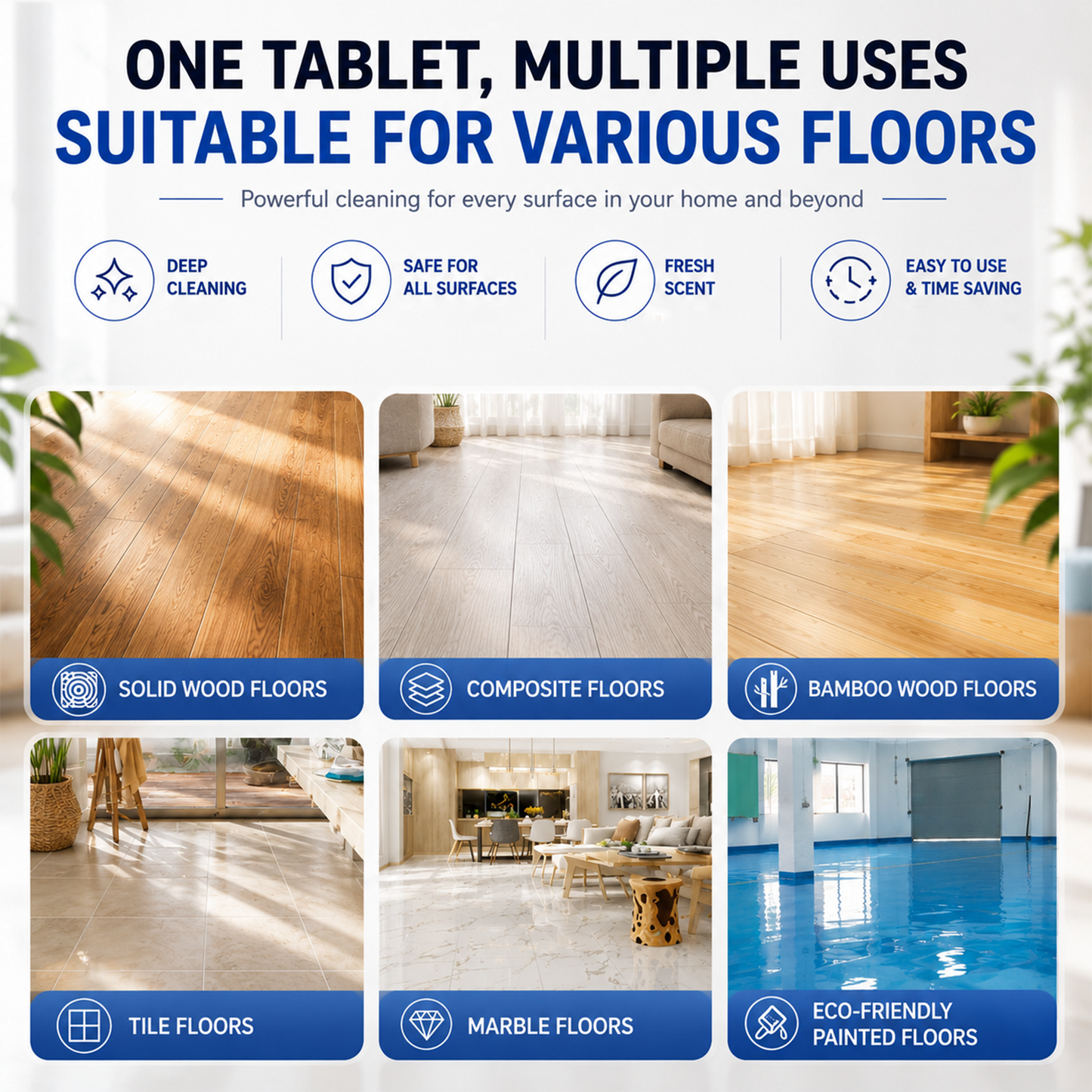 🔥HOT SALE 49% OFF 🔥 100 Piece Floor Cleaning Tablets Multi-Surface Cleaner